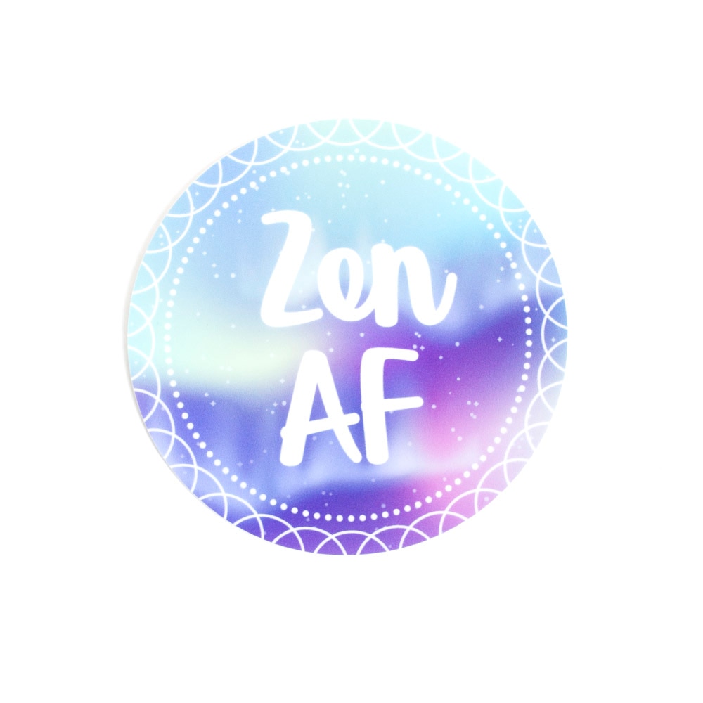 Stickers Northwest, Stickers, Art & School, 3", Zen AF, 632538